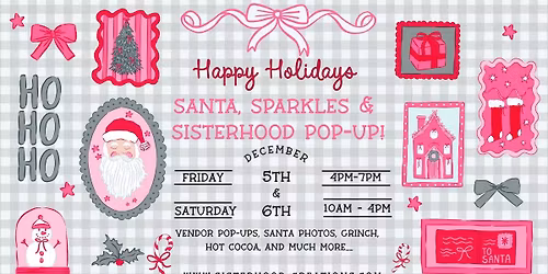 Santa, Sparkles & Sisterhood Pop-Up Shopping