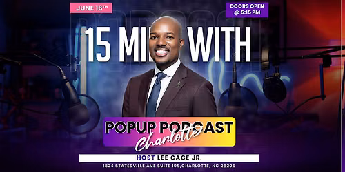 15 Minutes With, The Podcast - Charlotte!