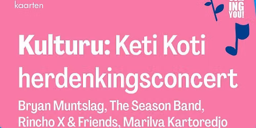Kulturu: Keti Koti herdenkingsconcert 2026