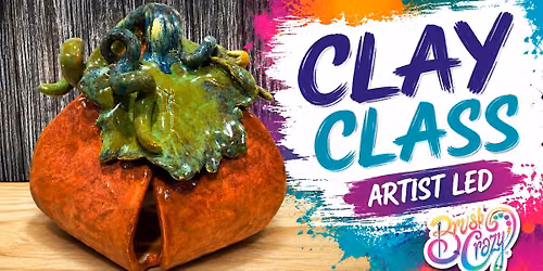 Hand-built Clay Petal Pumpkin