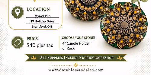 Brantford-Sunflower Theme Dot-Painting Workshop