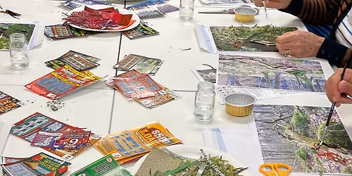 Recycled collage art workshop