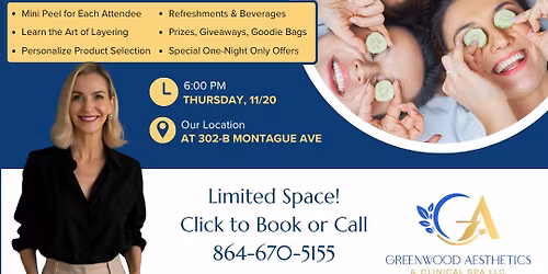 Build a Glow Workshop: Korean Skin Care & Peel Party