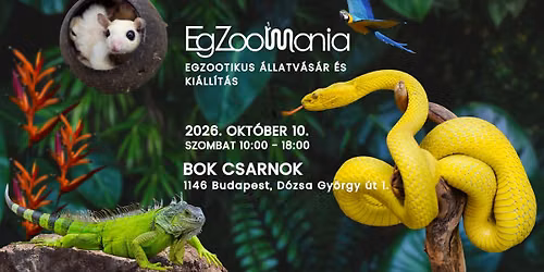 EGZOO MANIA - Egzootikus \u00c1llatv\u00e1s\u00e1r \u00e9s Ki\u00e1ll\u00edt\u00e1s
