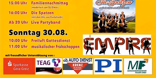 Münchenbernsdorfer Stadtfest 2026