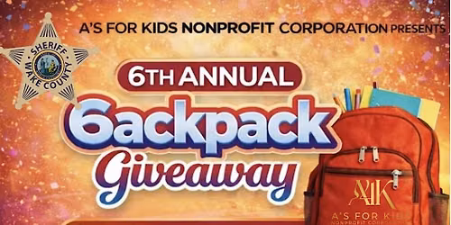 A\u2019s for kids Backpack Festival .