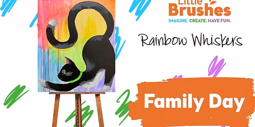 $30 Rainbow Whiskers Family Day Painting