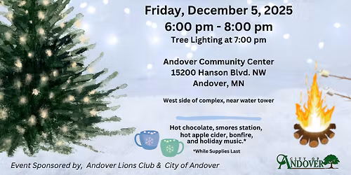 City of Andover Tree Lighting: An Outdoor Winter Celebration