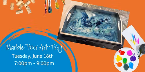 Art That Thinks Outside the Canvas! - Marble Pour Art Tray
