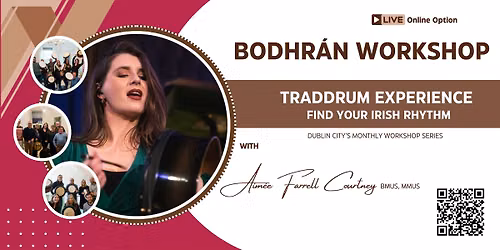 TradDRUM Experience Beginner-Improver Bodhr\u00e1n Workshop