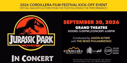 Jurassic Park In Concert With The Reno Philharmonic