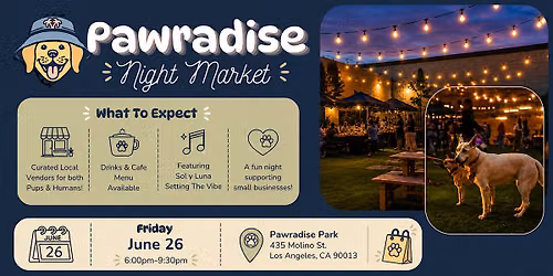 Pawradise Night Market: Sit. Stay. Shop.