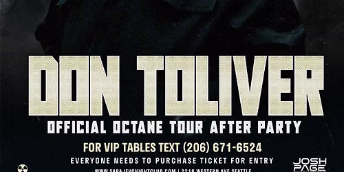 DON TOLIVER LIVE AT SARAJEVO NIGHTCLUB SEATTLE