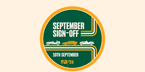 Car Barn Drivers' Club - September Sign-Off