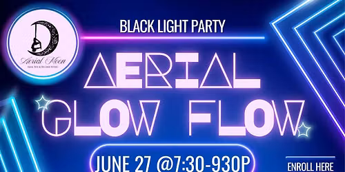 Aerial Glow Flow Blacklight Party
