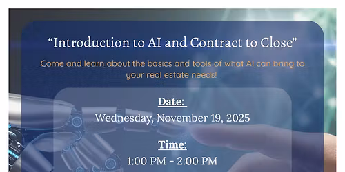Introduction to AI and Contract to Close 