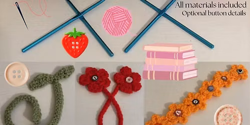 Nature-Inspired Crocheted Bookmark Workshop with Crazed Crocheting