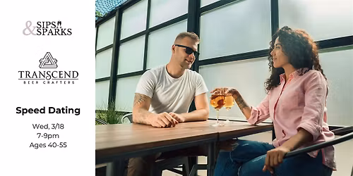 Speed Dating Ages 40-55 in Plainville, CT  at Transcend Beer Crafters