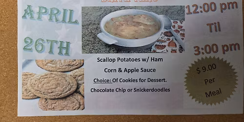 Drive Thru Scallop Potatoe Dinner