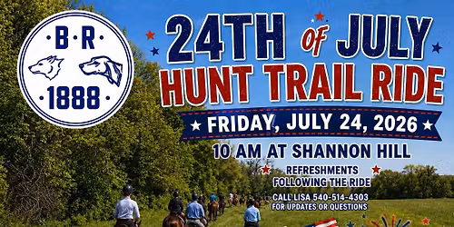 Blue Ridge Hunt Trail Ride - Shannon Hill