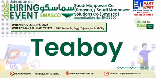 SAUDI MANPOWER SOLUTIONS CO. (SMASCO) - NOVEMBER 6, 2025