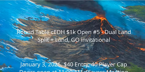 Round Table cEDH $1k Open #5 - Dual Land Split + Land, GO invitational