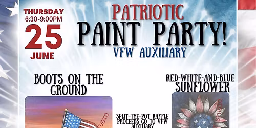 PAINT & SIP \u2013 PAINTER\u2019S CHOICE NIGHT AT THE VFW AUXILIARY LOCKPORT POST 5788