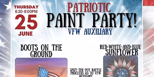 PAINT & SIP \u2013 PAINTER\u2019S CHOICE NIGHT AT THE VFW AUXILIARY LOCKPORT POST 5788