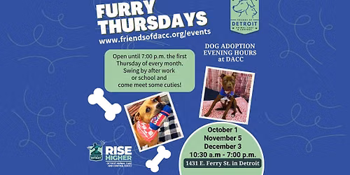 Furry Thursday! Evening Adoption Hours at DACC