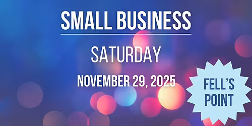 Small Business Saturday in Fell's Point