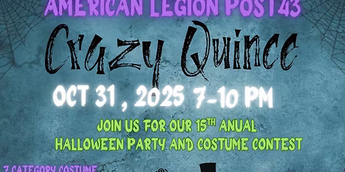 15th Annual Halloween Party and Costume Contest!
