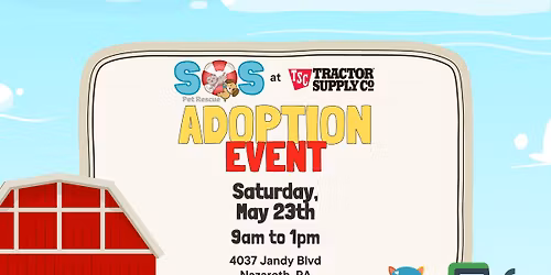 SOS Adoption Event at Nazareth Tractor Supply Co.