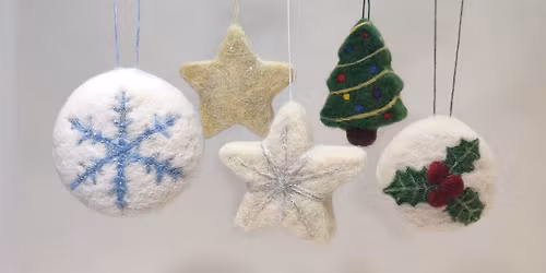 Needle-Felted Holiday Ornaments \ud83c\udf84\u2728