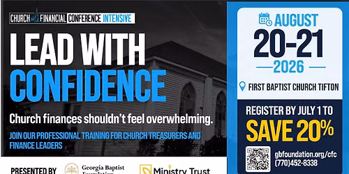 2026 Church Finance Conference, Intensive