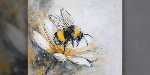 Busy Little Bumblebee - Paint Along (& NA Sip)