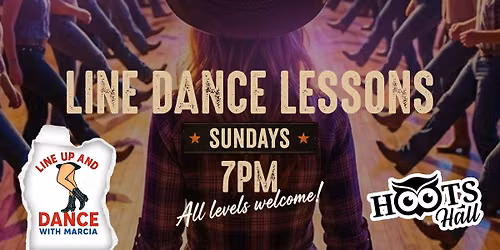 Line Up and Dance with Marcia at Hoots Hall