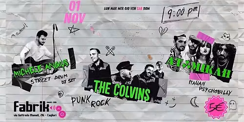 Atomikah+The Colvins+Michele Angius live @Fabrik
