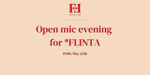 Open Mic for *FLINTA