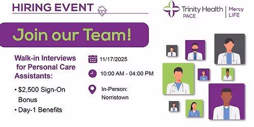 Mercy LIFE Norristown RN Virtual Interviews