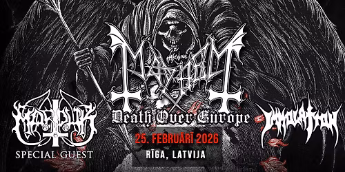 Mayhem [NO] + Marduk [SE] + Immolation [US] | Spelet Concert Hall