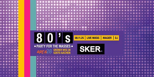 PARTY FOR THE MASSES - 80er Event