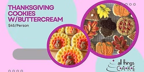 Thanksgiving Cookies with Buttercream Icing