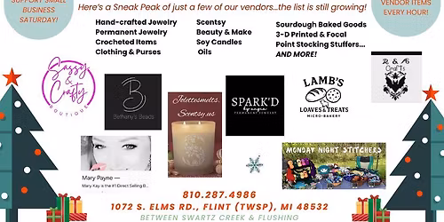 Sip & Shop - Pop Up Holiday Gift Shopping Event - Free to Public