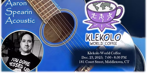 Christmas Eve-eve with A-A-Ron at Klekolo Coffee - Middletown