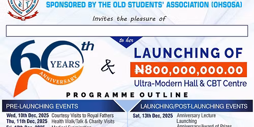 Ogbomoso High School 60th Anniversary