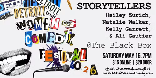 STORYTELLING | #DWCF26| SATURDAY May 16 | The Black Box | 8PM