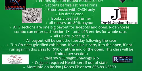 Rockin J Open 4D $1000+ added (Flipped arena)