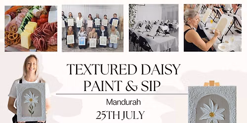 Textured Daisy PAINT & SIP 