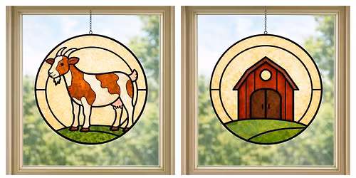 Barnyard Faux Stained Glass