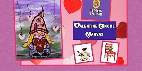 Valentine Gnome Canvas